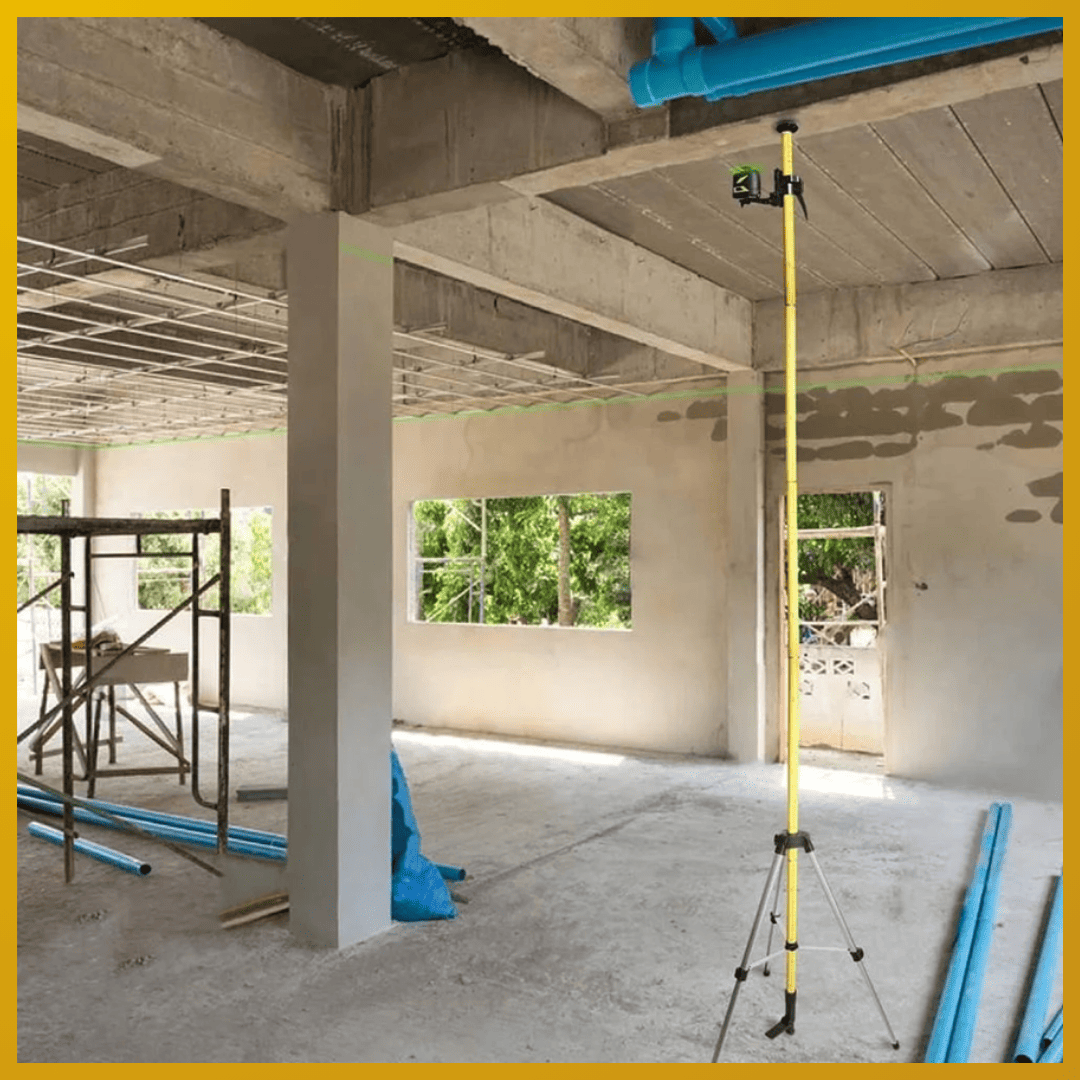 Trípode Huepar Profesional LP36 – Soporte Telescópico Láser de 52cm a 3.70m