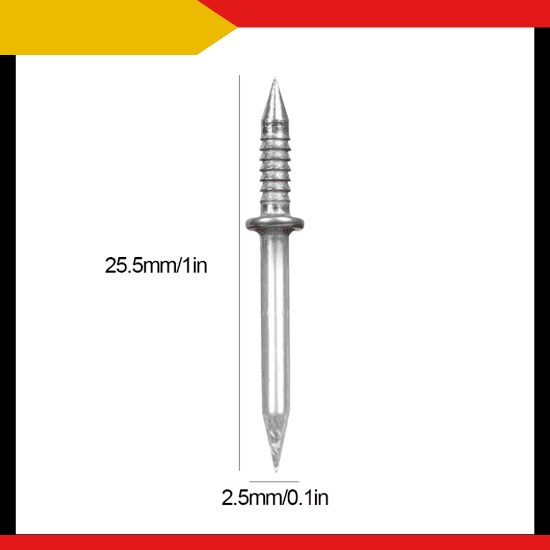 100 Clavos de Doble Punta + 1 Adaptador para Clavar