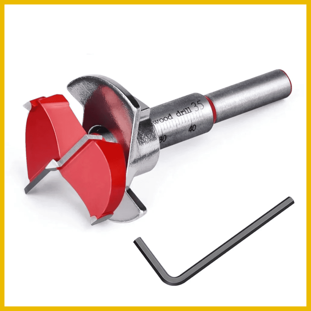 Broca Forstner de 35mm con Tope Regulable – Perforación Precisa para Madera y Melamina