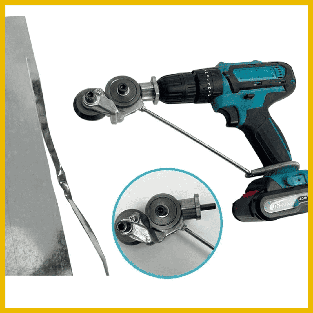 Adaptador de Corte automático de lata y Calamina para Taladro