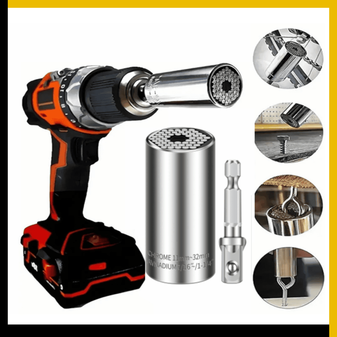 Llave de Tubo Universal con Trinquete – Ajuste Automático de 7-19 mm y 11-32 mm