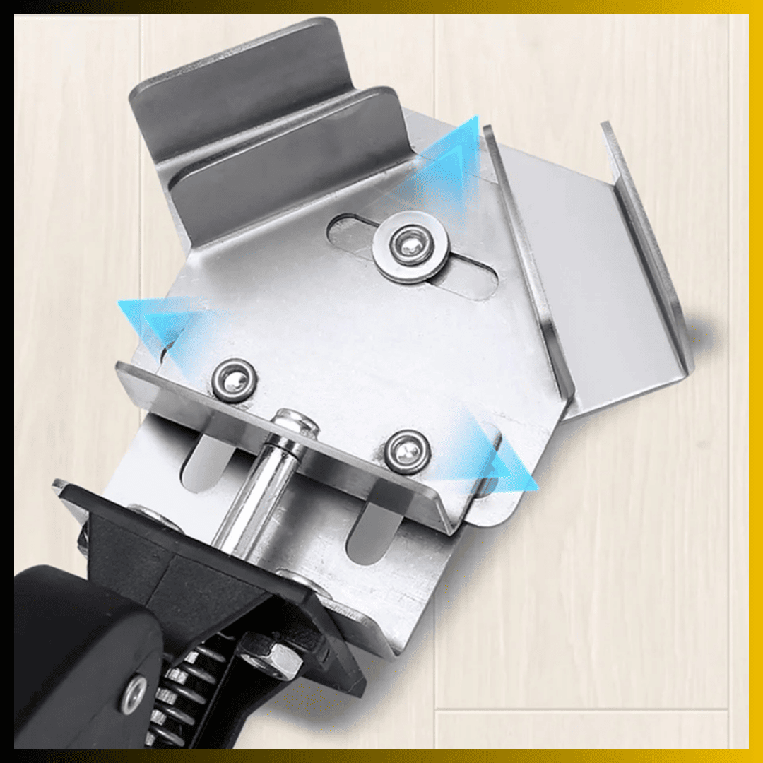 Prensa Esquinera de Acero con Liberación Rápida – Fijación Precisa para Ensambles de 90°