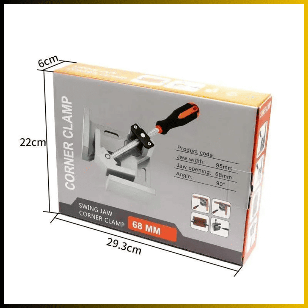 Prensa Esquinera PRO de 90° en Aluminio – Ensambles Precisos para Carpintería y Soldadura