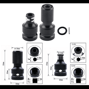 Adaptador para Impacto de 1/2″ a 1/4″ Cambio Rápido – Set de 2 Piezas Alta Resistencia
