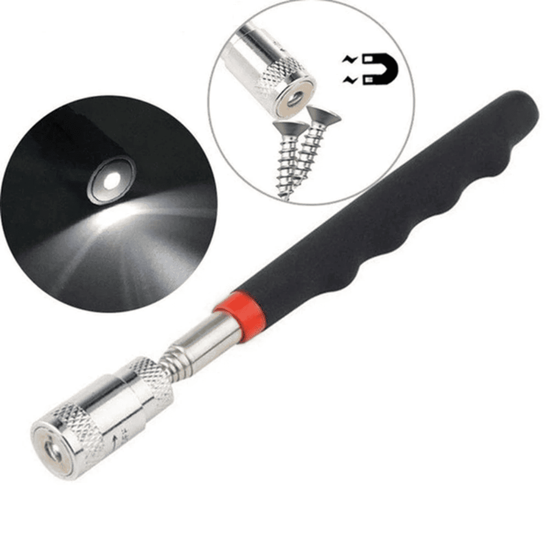 Recogedor Magnético Telescópico con Luz LED – De 19 cm a 80 cm para Espacios Difíciles