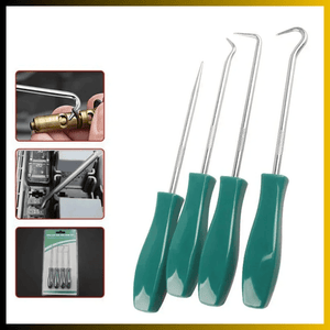 Extractor de Sellos de Aceite, O’rings – Set de 4 Piezas de 135mm con Ganchos de Precisión