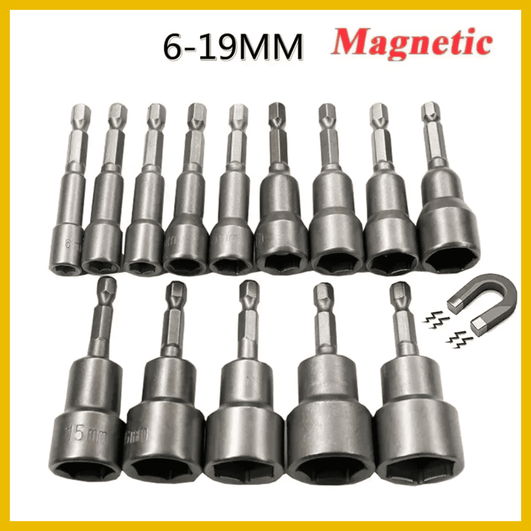 Set de 14 Dados Magnéticos 1/4” – Versatilidad y Precisión para Trabajo Profesional