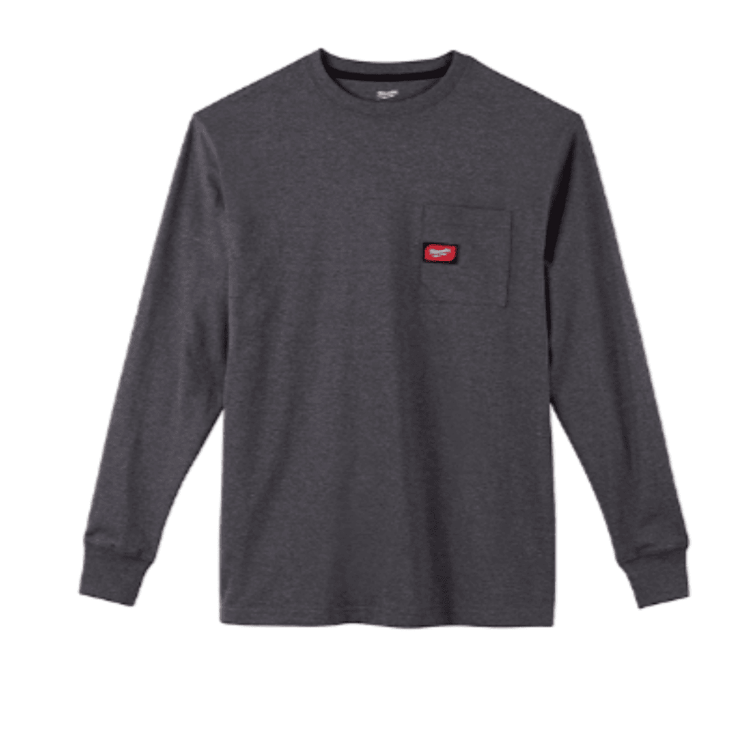 Camiseta de Trabajo Milwaukee Gris 602G-L – Resistencia y Comodidad para Jornadas Exigentes