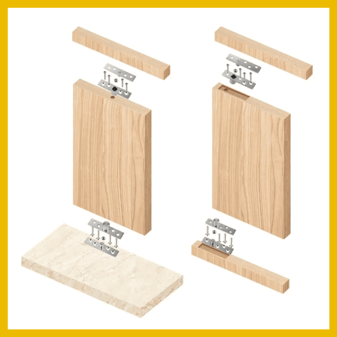 Bisagras Giratorias de 360° en Acero Inoxidable – Central o Lateral