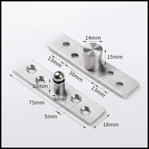 Bisagras Giratorias de 360° en Acero Inoxidable – Central o Lateral