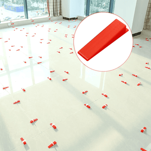 Bolsa de 100 Cuñas de Nivelación Reutilizables – Ajuste Perfecto y Preciso para Baldosas