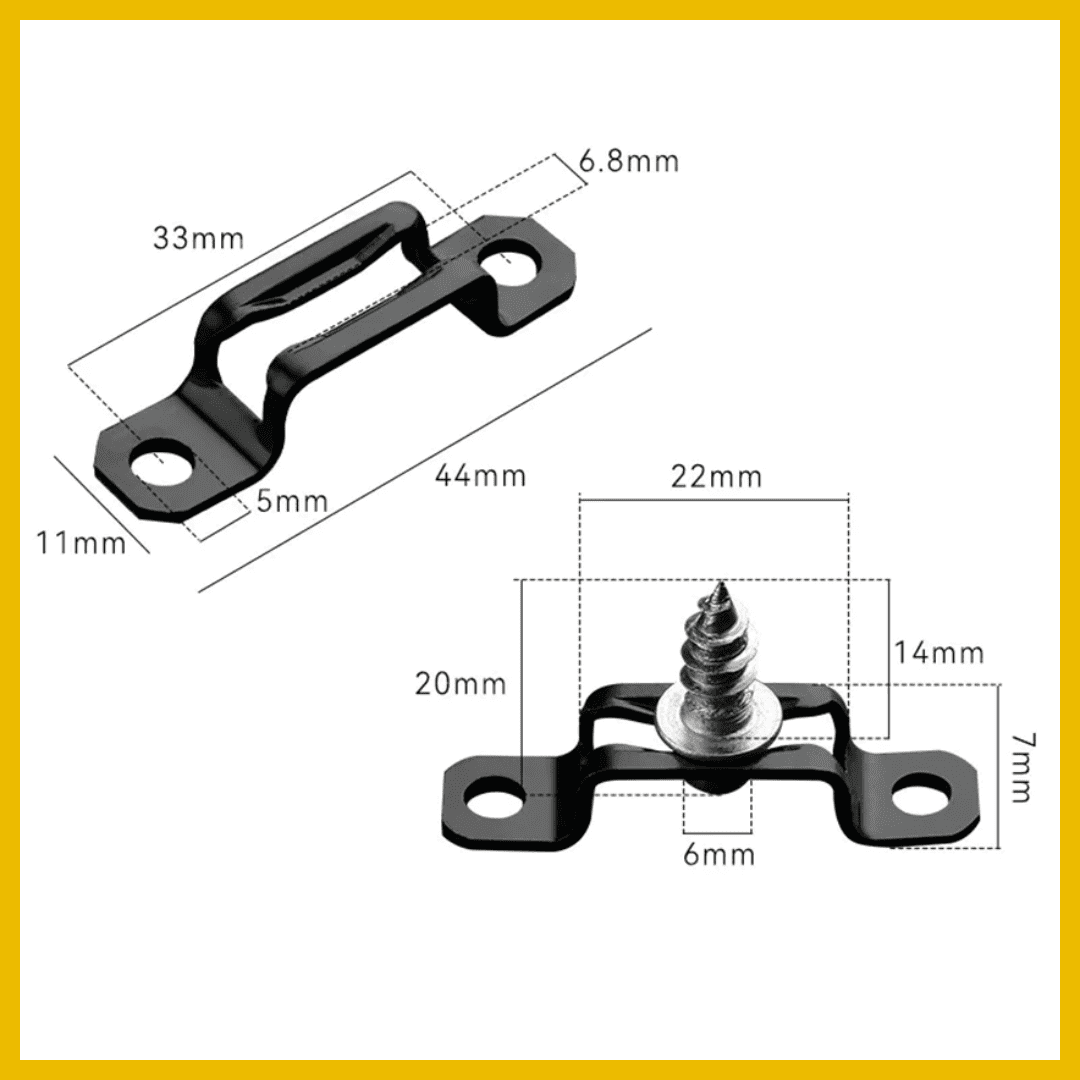 Conector Invisible 2 en 1 – Modelo U y Lineal – Unión Segura y Oculta para Muebles