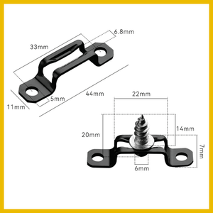Conector Invisible 2 en 1 – Modelo U y Lineal – Unión Segura y Oculta para Muebles