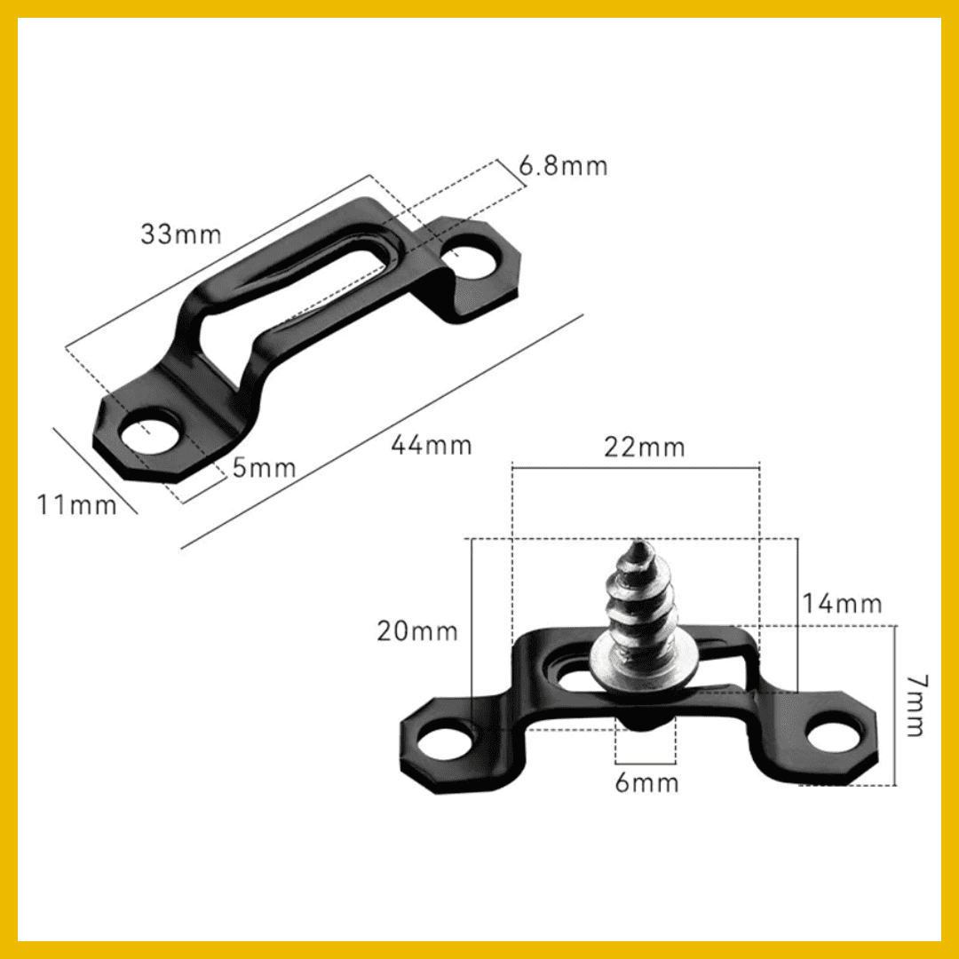 Conector Invisible 2 en 1 – Modelo U y Lineal – Unión Segura y Oculta para Muebles