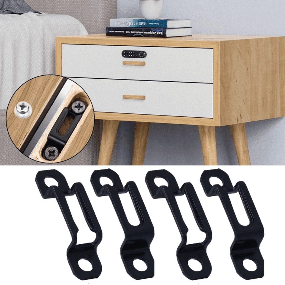 Conector Invisible 2 en 1 – Modelo U y Lineal – Unión Segura y Oculta para Muebles