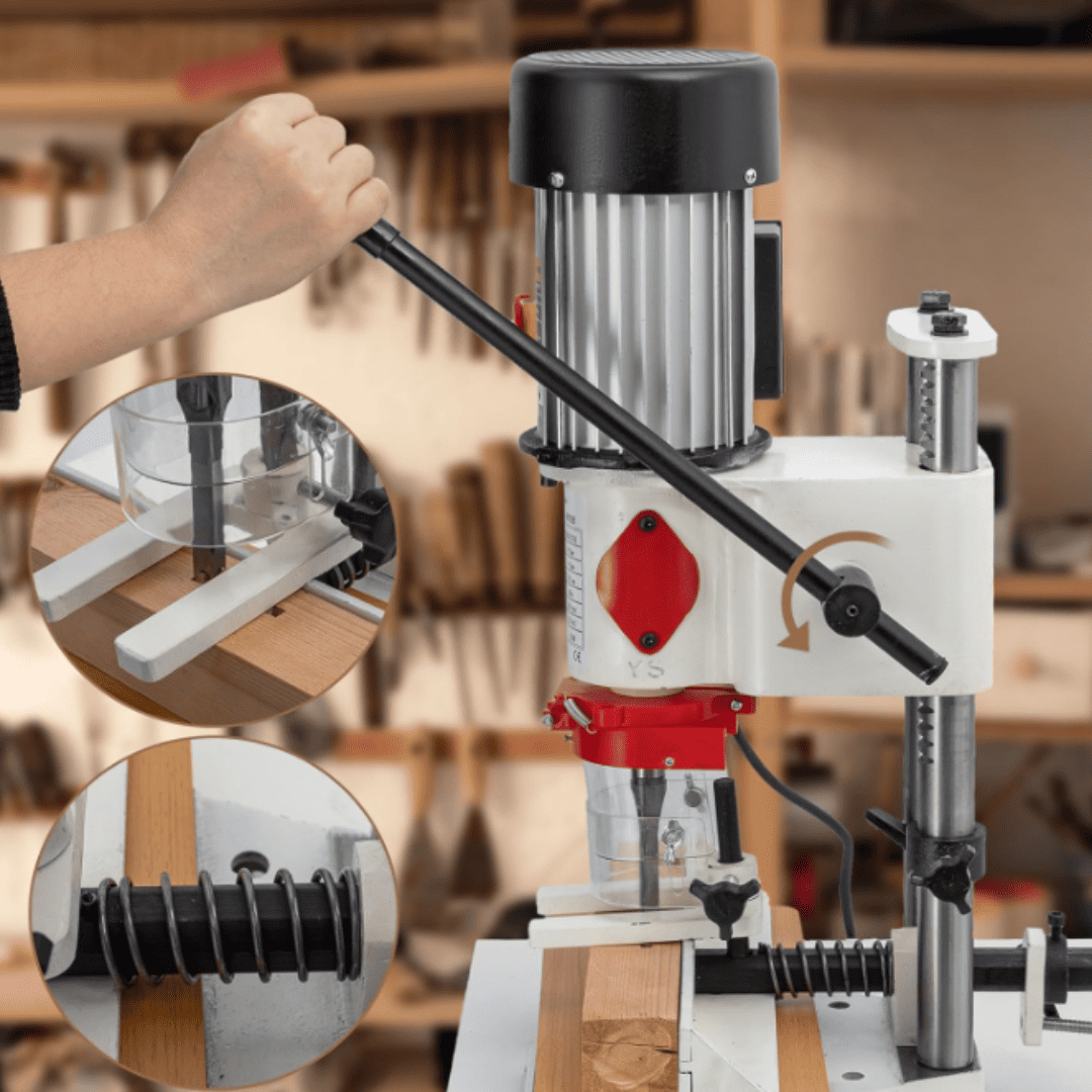 Máquina Escopleadora 3 en 1 para Perforación Cuadrada de 6 a 16mm