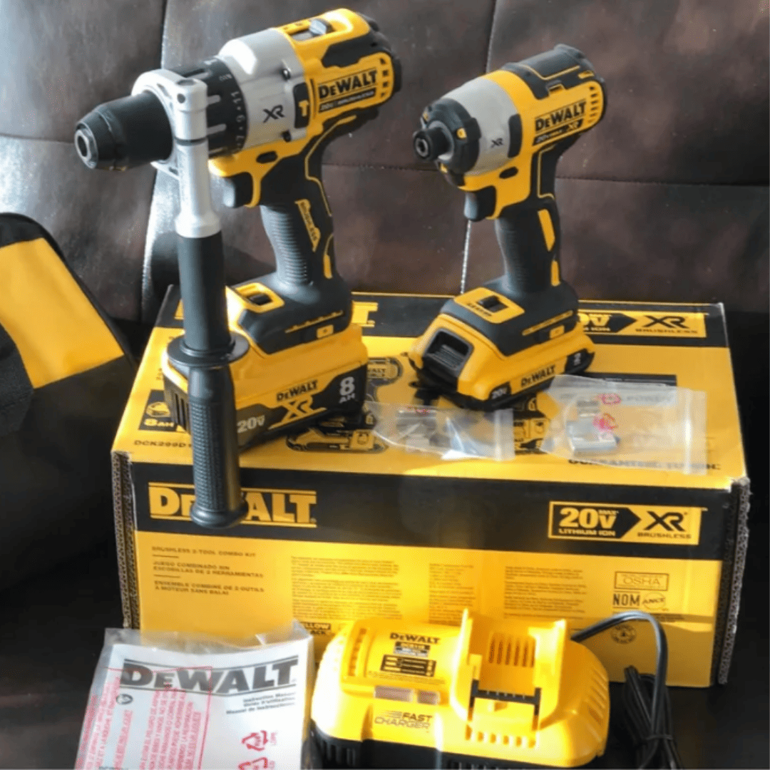 Combo DEWALT Taladro Percutor DCD998 + Atornillador de Impacto DCF887 – Potencia y Precisión con Tecnología POWER DETECT