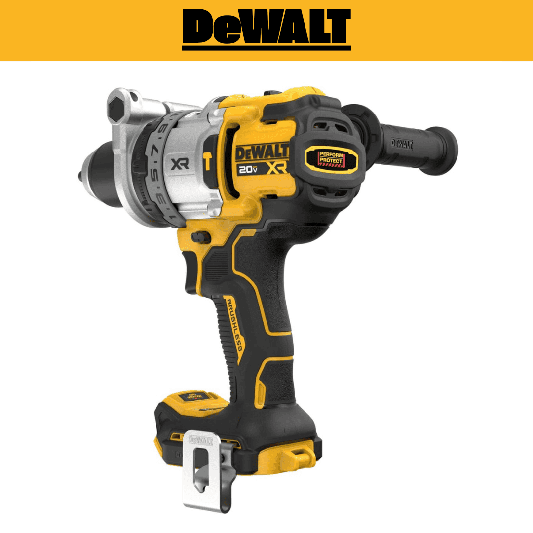 Taladro Percutor DEWALT DCD1007B XR 20V MAX – Motor Brushless, 3 Velocidades y Sistema Antirrotación