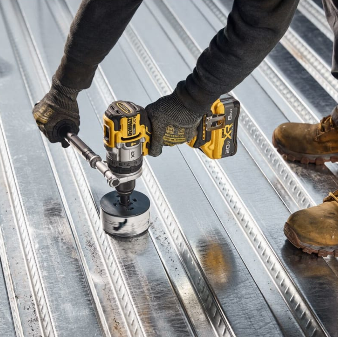 Taladro Percutor DEWALT DCD1007B XR 20V MAX – Motor Brushless, 3 Velocidades y Sistema Antirrotación