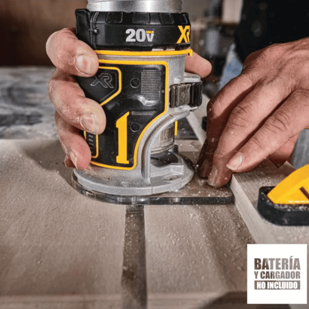 Fresadora Inalámbrica DEWALT DCW600B 20V XR – 1/4” Baretool