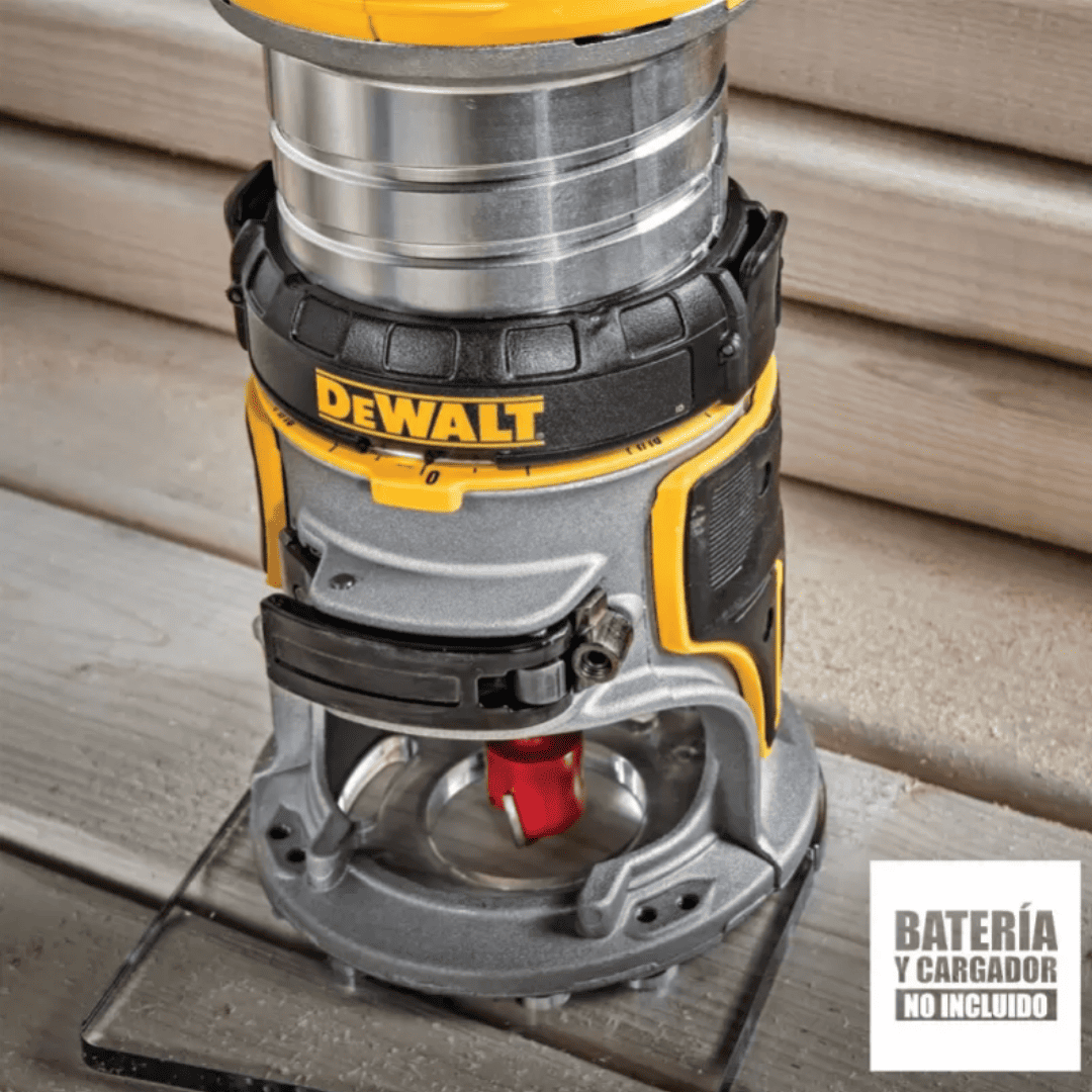 Fresadora Inalámbrica DEWALT DCW600B 20V XR – 1/4” Baretool