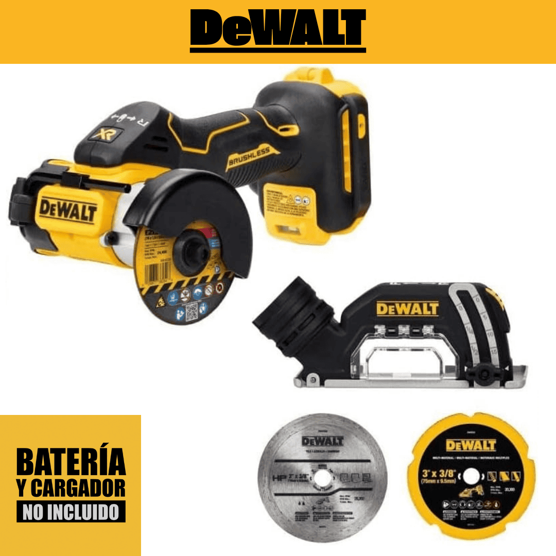 Recortadora Inalámbrica Dewalt DCS438 XR 20V – Corte Preciso y Seguro en Cada Aplicación