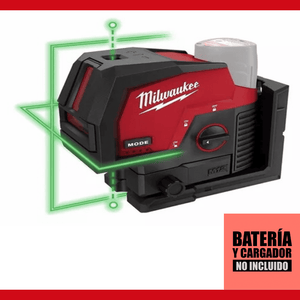 Nivel Láser Verde MILWAUKEE 3622-21 M12™ – Precisión Profesional Todo el Día