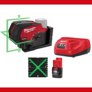 Nivel Láser Verde MILWAUKEE 3622-21 M12™ – Precisión Profesional Todo el Día