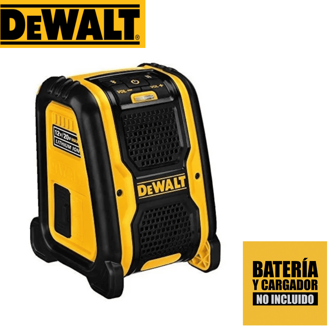 Altavoz Bluetooth 20V DEWALT DCR006 – Música y Potencia para tu Obra o Taller