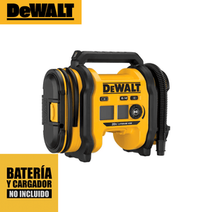 Inflador Portátil DEWALT DCC020IB 20V – Precisión Digital y Potencia en Cualquier Lugar