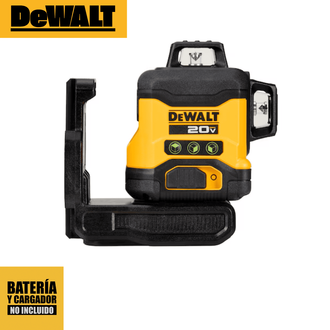 Nivel Láser 3x360° DEWALT DCLE34031B 20V – Haz Verde Total y Precisión Profesional en Todo el Entorno