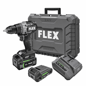 Taladro/Atornillador FLEX Turbo FX1171T – Potencia de 24V con Modo Turbo y Batería 5Ah Incluida