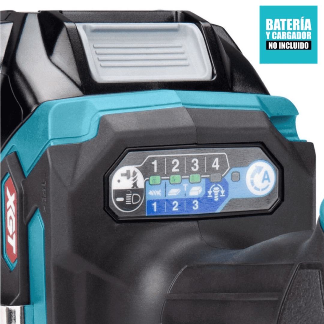Atornillador de Impacto MAKITA GDT01Z XGT 40V – Control Electrónico de 4 Velocidades y Máximo Torque