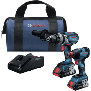 Combo Bosch GXL18V-224B25 – Taladro Percutor + Atornillador de Impacto con Baterías CORE18V