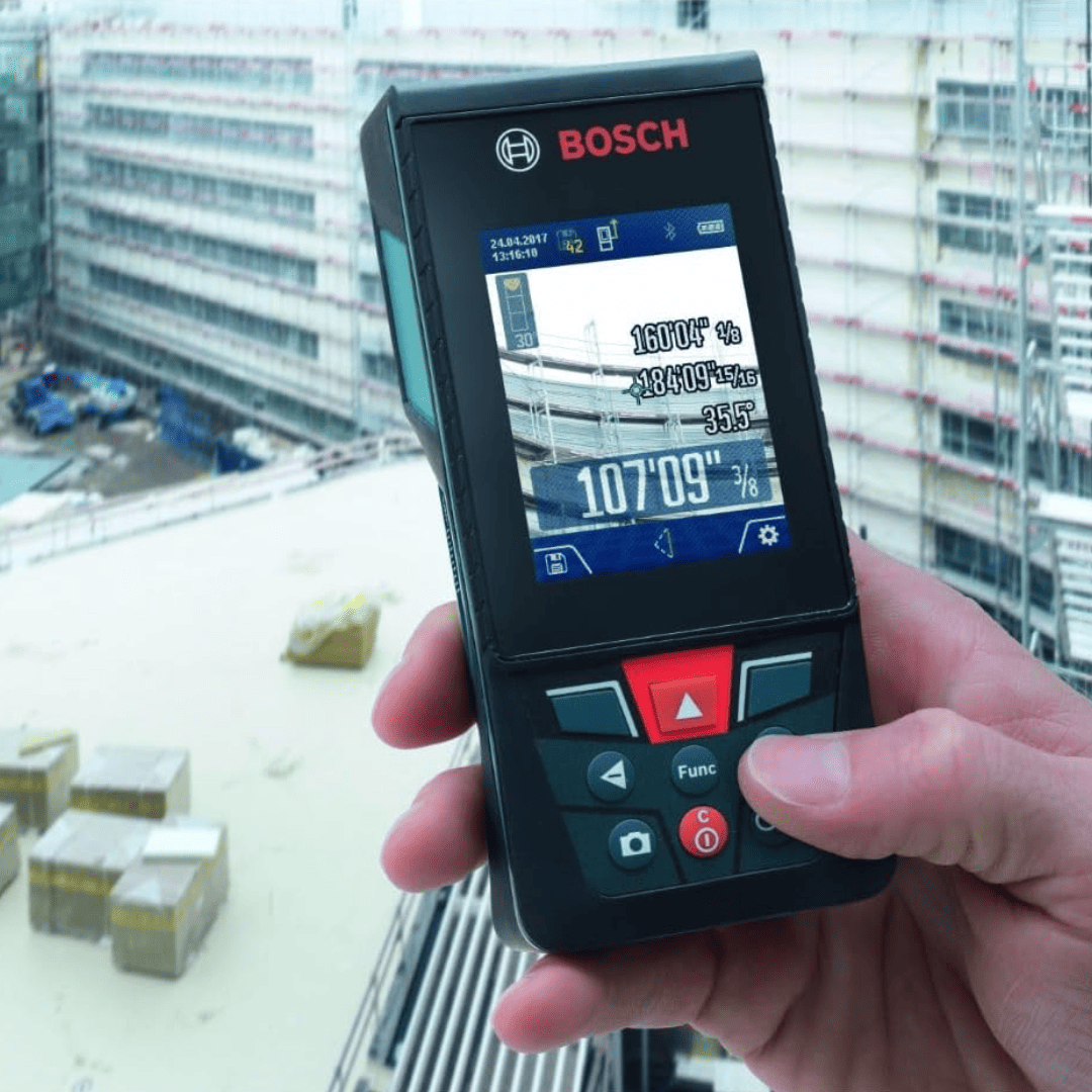Distanciómetro Láser Bosch BLAZE™ GLM400C PRO – Precisión Extrema con Cámara y App MeasureOn