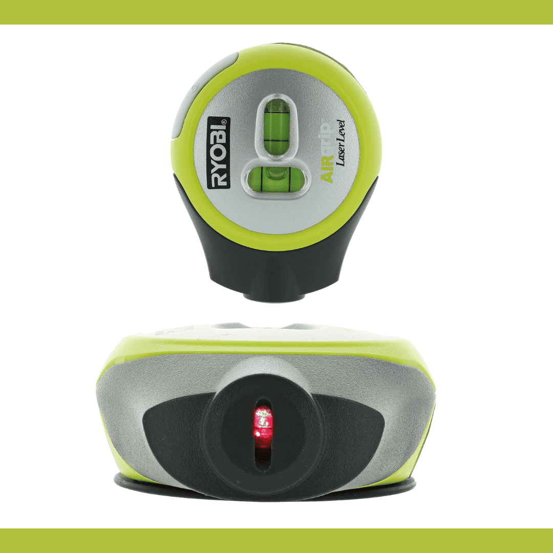 Nivel Láser Compacto Ryobi ELL1002 Air Grip – Precisión en Azulejos, Estantes y Más sin Usar Clavos