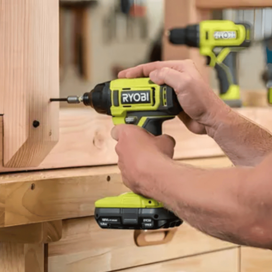 Kit Combinado RYOBI ONE+ PCL1200K2 – Taladro + Atornillador de Impacto 18V con Baterías y Cargador