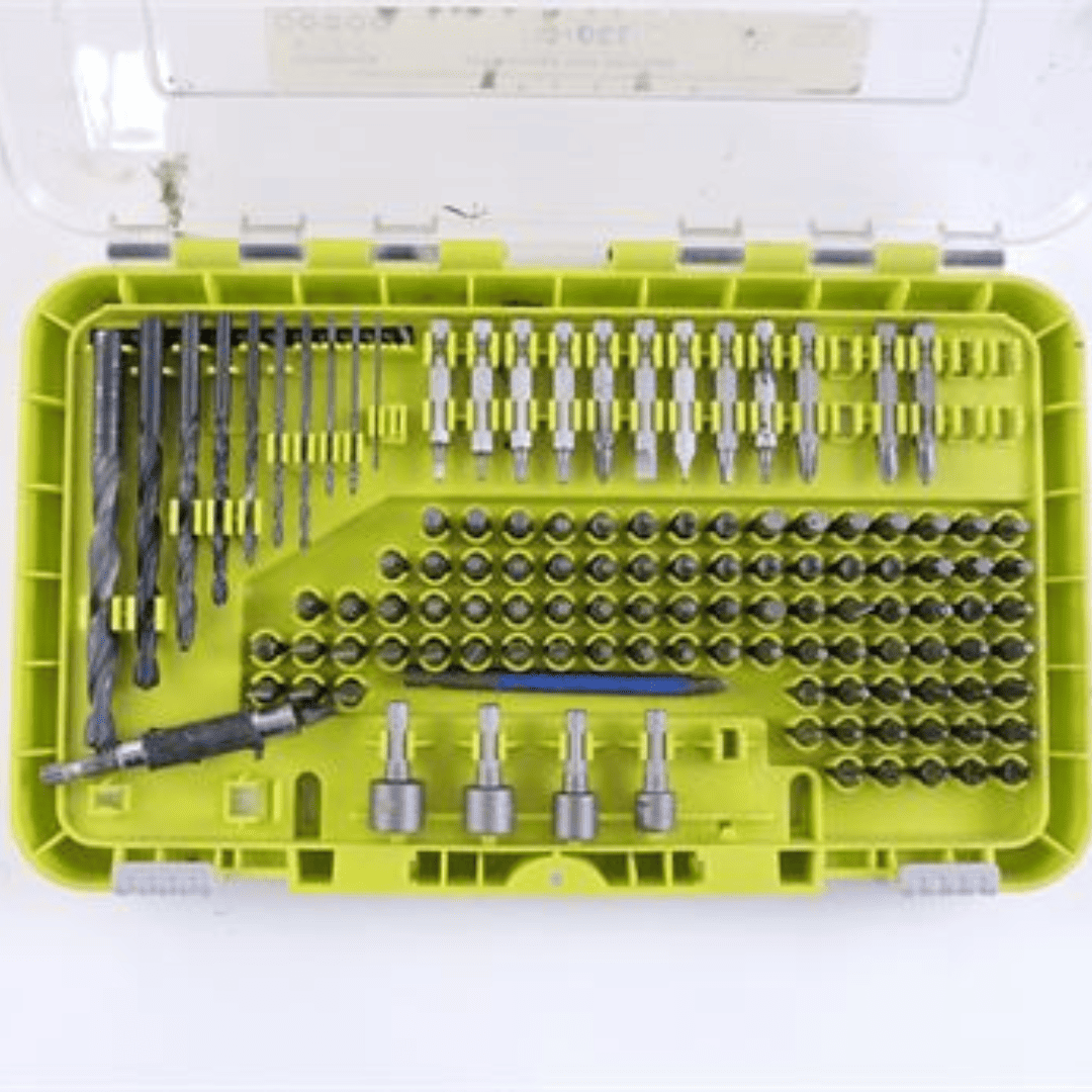 Kit de Brocas y Puntas RYOBI 120 Piezas – Versatilidad Total para Taladro y Atornillado