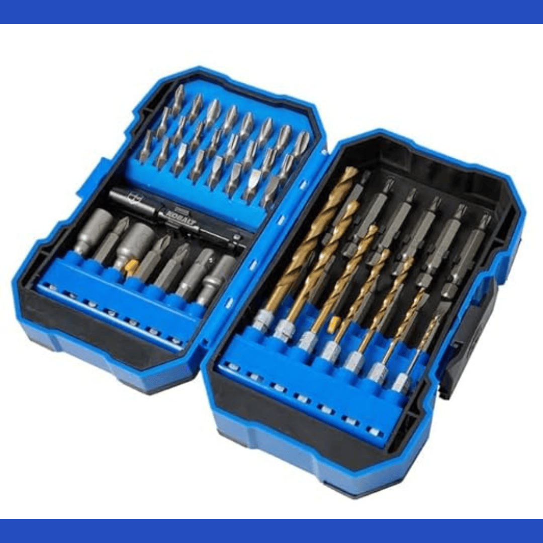 Juego de 52 Piezas KOBALT 1457520– Brocas, Adaptadores y Puntas Imantadas de Impacto para Todo Tipo de Trabajo