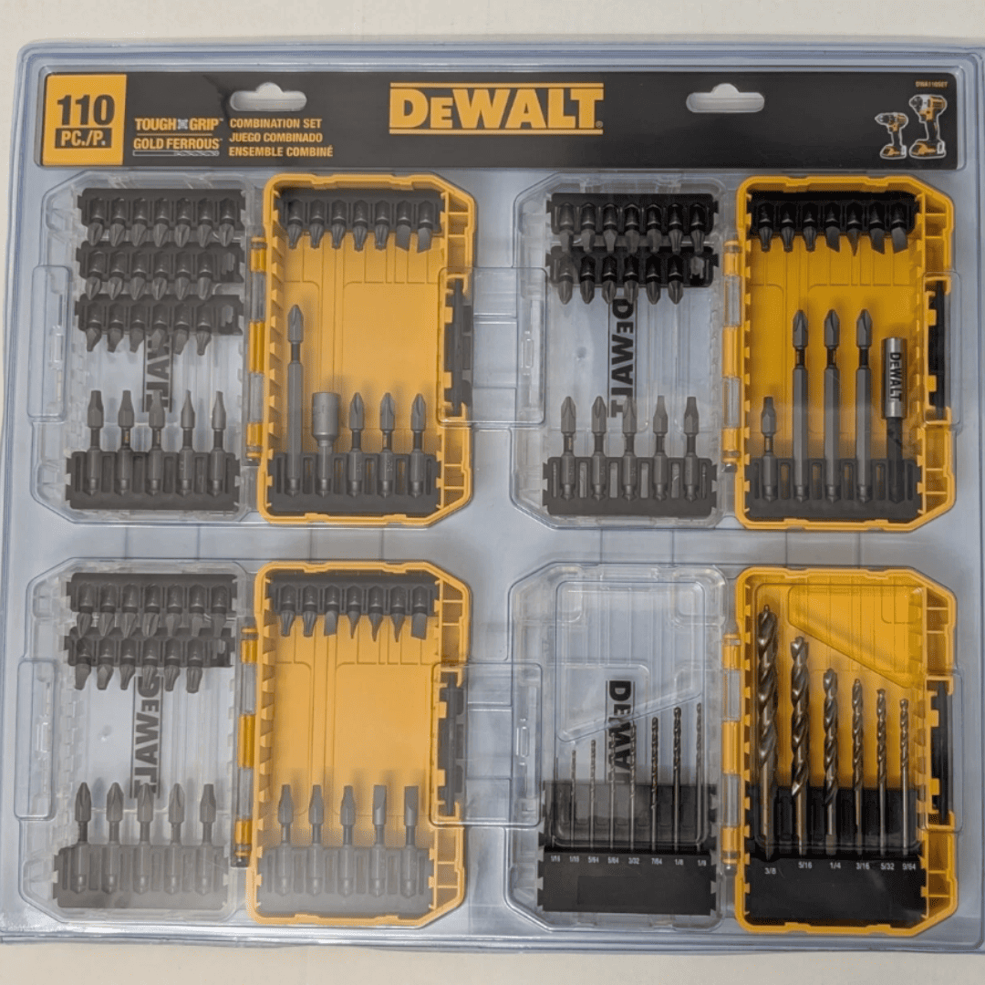 DWA110SET Set DEWALT 110 Piezas con 4 Estuches
