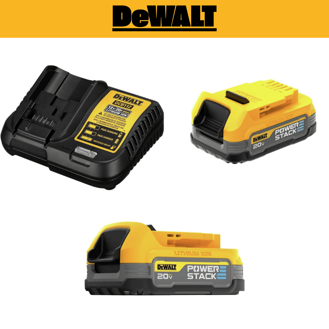 Kit DEWALT ATOMIC 20V MAX POWERSTACK (DCK254E2) – Taladro Percutor + Atornillador Compacto Sin Escobillas*