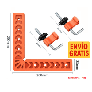 Abrazaderas de Ángulo Recto 90° de 8” con 2 Clips – Posicionamiento Preciso para Ensambles Perfectos
