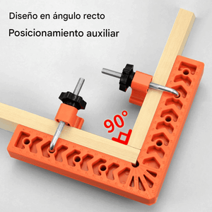 Abrazaderas de Ángulo Recto 90° de 8” con 2 Clips – Posicionamiento Preciso para Ensambles Perfectos