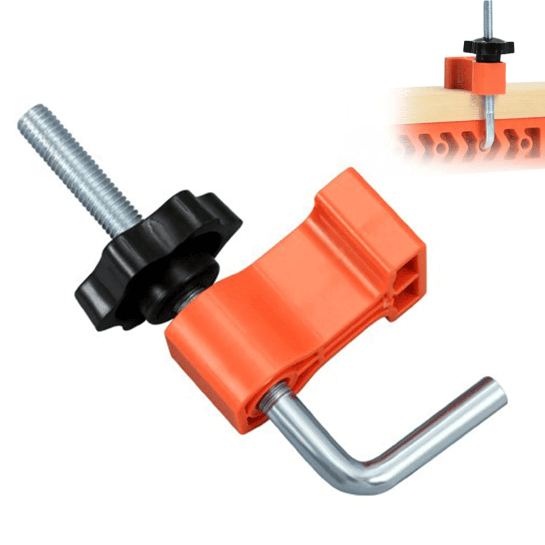 Abrazaderas de Ángulo Recto 90° de 8” con 2 Clips – Posicionamiento Preciso para Ensambles Perfectos