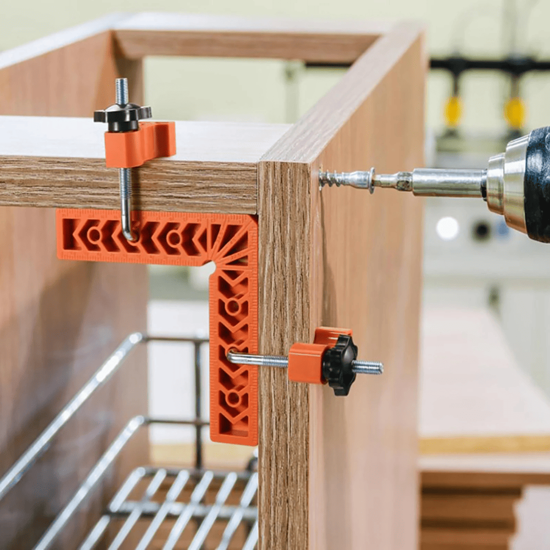 Abrazaderas de Ángulo Recto 90° de 8” con 2 Clips – Posicionamiento Preciso para Ensambles Perfectos