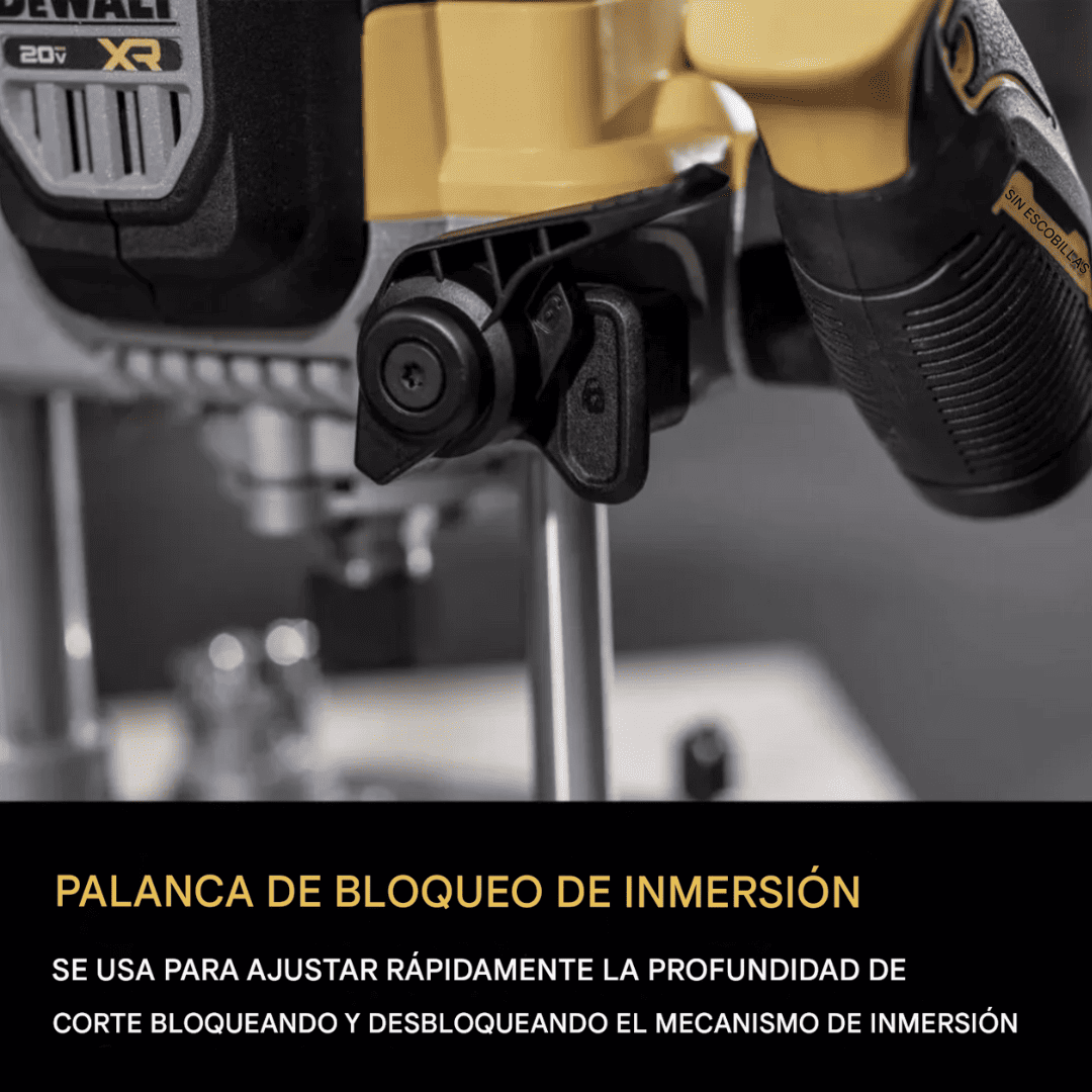Router DEWALT DCW620B 20V – Potencia Inalámbrica y Precisión Profesional