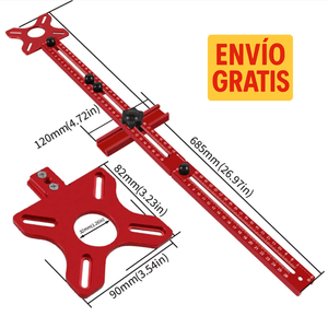 Plantilla Guía para Ruteadora de 68 cm – Corte Curvo, Preciso y Multifuncional