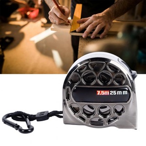 Cinta Métrica en Acero Inoxidable 5m y 7.5m x 25mm – Diseño Hueco PRO