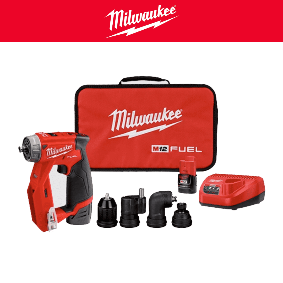 Milwaukee 2505-20 Taladro/Destornillador de Instalación M12 FUEL™ – Versatilidad 4 en 1 para Accesos Difíciles
