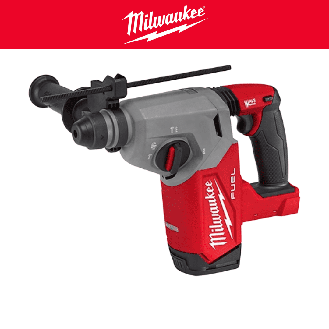 Milwaukee 2912-20 Rotomartillo M18 FUEL™ SDS Plus de 1" – Potencia, Seguridad y Velocidad en Cada Perforación